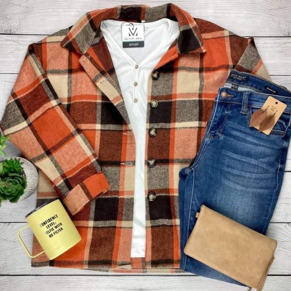 Lucy Shacket/Plaid Top